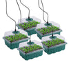 Seed Starter Tray with LED Grow Light and Humidity Dome