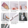 Wall-Mounted Disposable Toilet Brush Set with Refill Heads