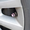 Crystal Crown Tire Valve Caps - Set of 4