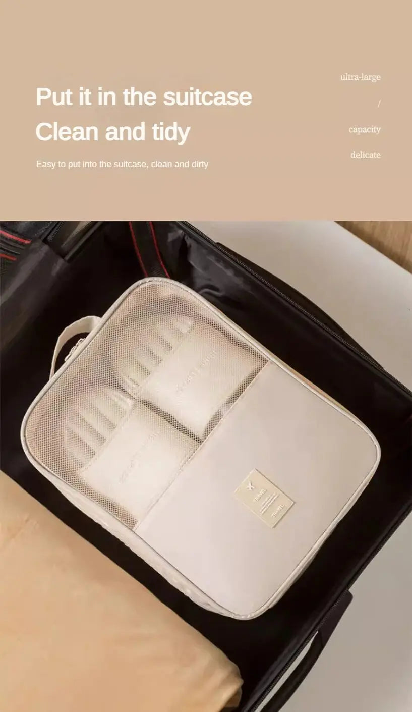 Waterproof Travel Shoe Storage Bag with Mesh Window