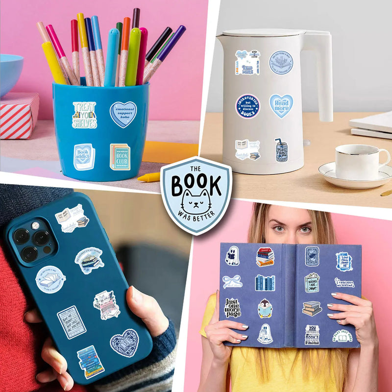 Book Lover Graffiti Stickers - Waterproof Vinyl Decals