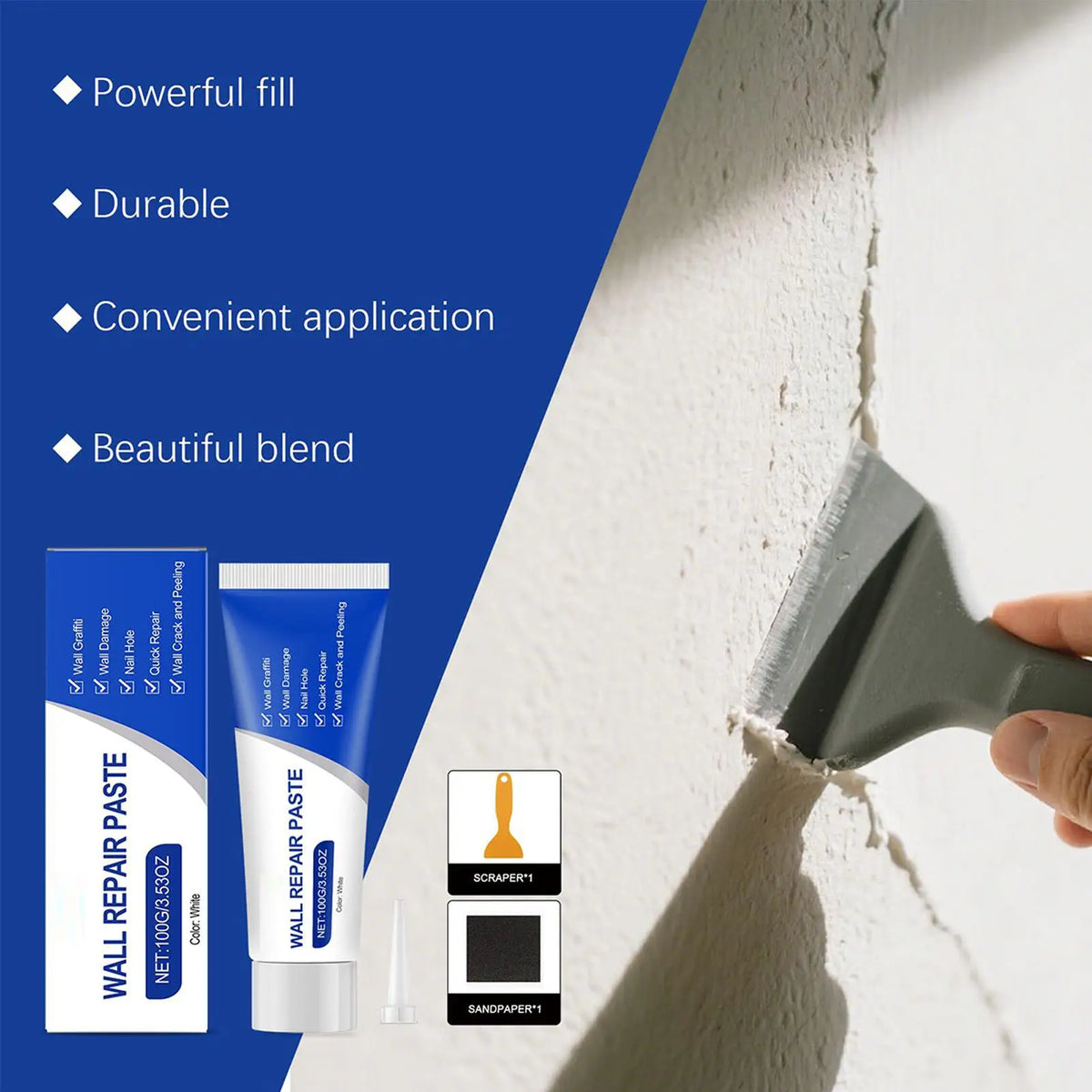 Professionelles Reparatur-Putty-Set für Wände