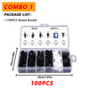 A package of 100 pieces of boxed buckle car trim removal tools for interior panel and dashboard disassembly.