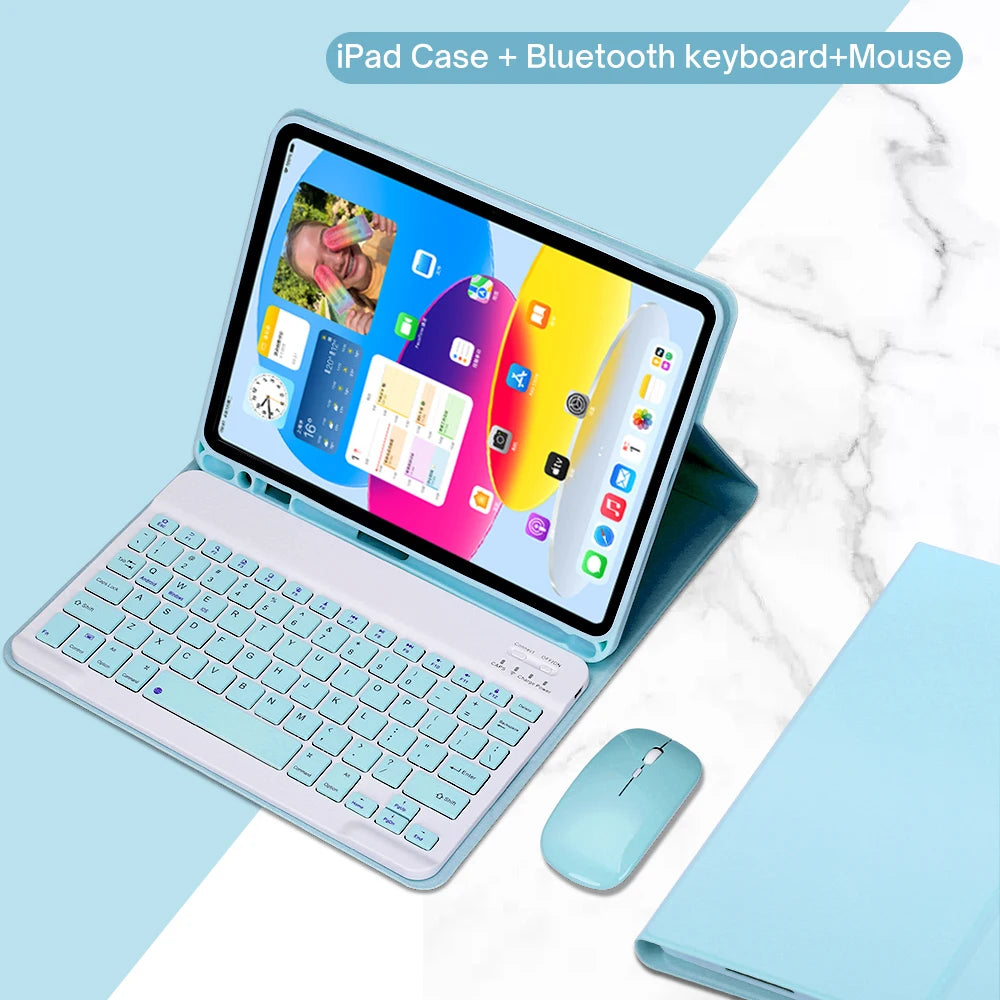 Detachable Keyboard Case for iPad 10th Gen and iPad 11th Gen (A16)