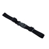 Black adjustable backpack chest strap