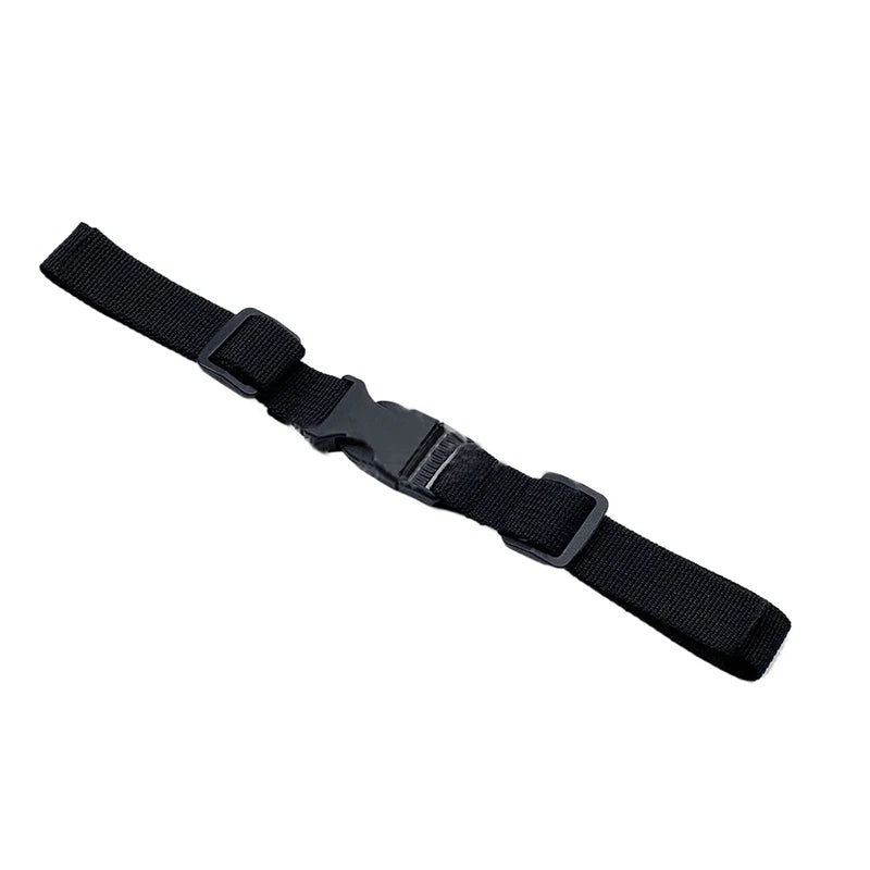 Black adjustable backpack chest strap