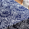 Bohemian Cotton Linen Fabric with Vintage Ethnic Print