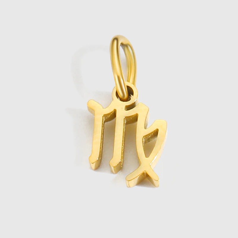 Stainless Steel Zodiac Constellation Pendant