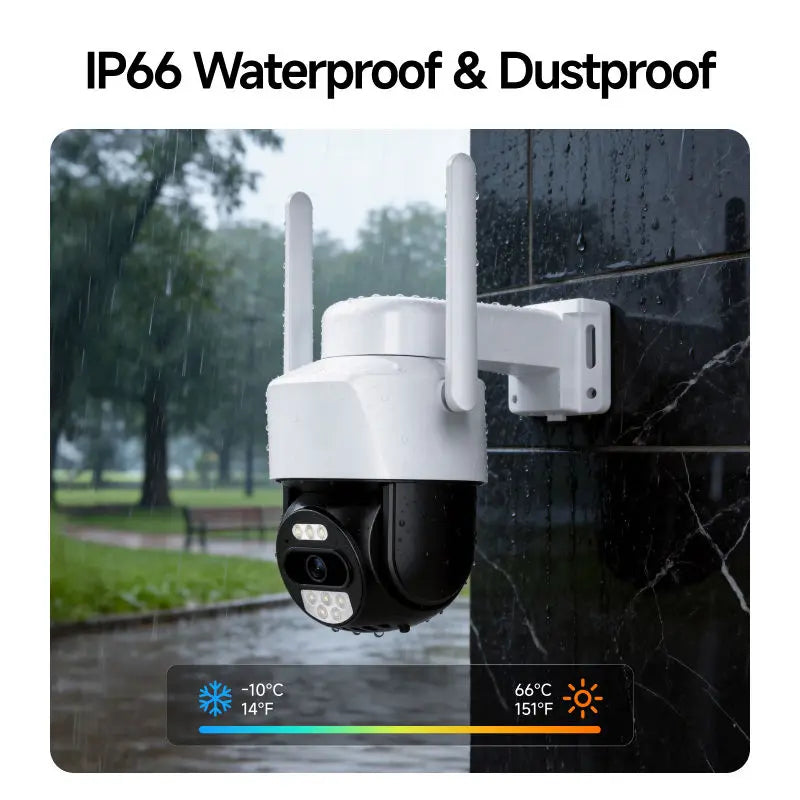 4G LTE Solar Security Camera with AI Human Detection