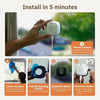 3MP WiFi Window Security Camera with Full-Color Night Vision