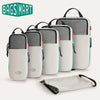 Compression Packing Cubes Set with Expandable Travel Organizers