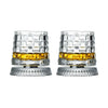 360° Rotating Whiskey Glasses (Set of 2) with Crystal Clear Glass