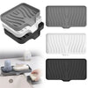 Silicone Drain Soap Dish with Anti-Slip Base