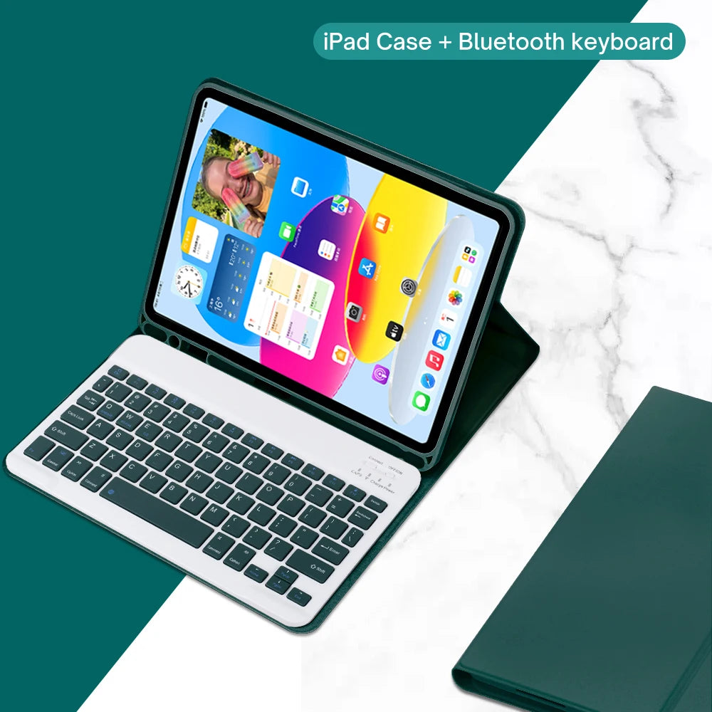 Detachable Keyboard Case for iPad 10th Gen and iPad 11th Gen (A16)
