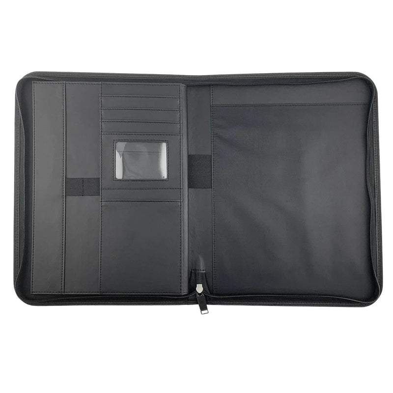 Zippered PU Leather Business Padfolio