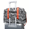 Animal Print Travel Duffle Bag with Shoe Compartment