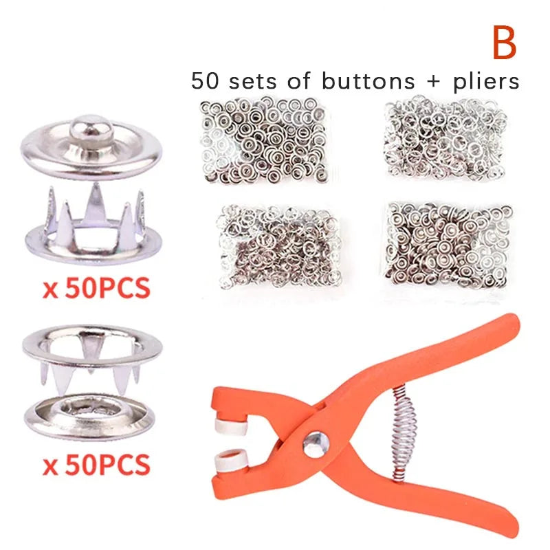 Snap Fastener Installation Tool Kit
