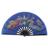 Traditional Bamboo Tai Chi Performance Fan with Protective Cover