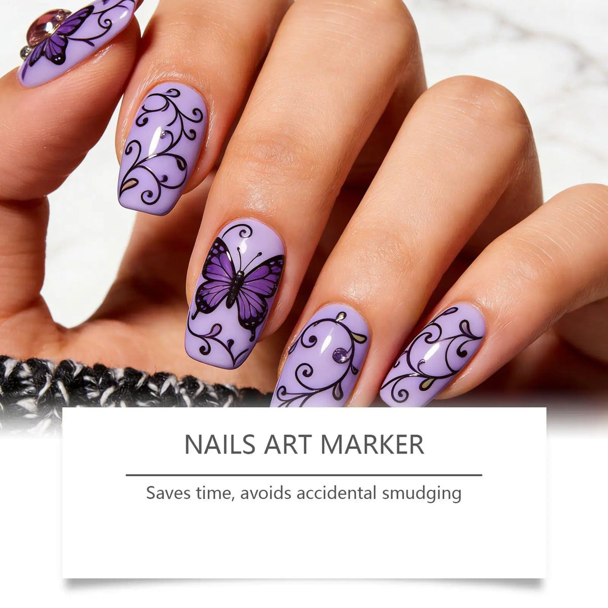 12-farbige Dual-Enden-Nagelkunst-Stifte