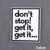 Encouraging Embroidery Iron-On Patches for Clothing and Accessories
