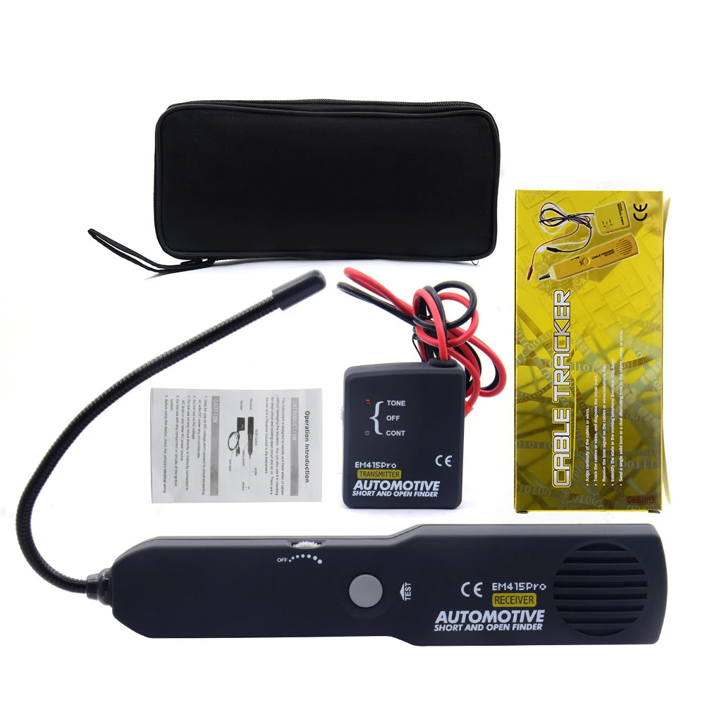 Automotive Circuit Tester with Digital Voltage Display and LED Probe