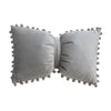 Velvet Bow Accent Pillow Cover
