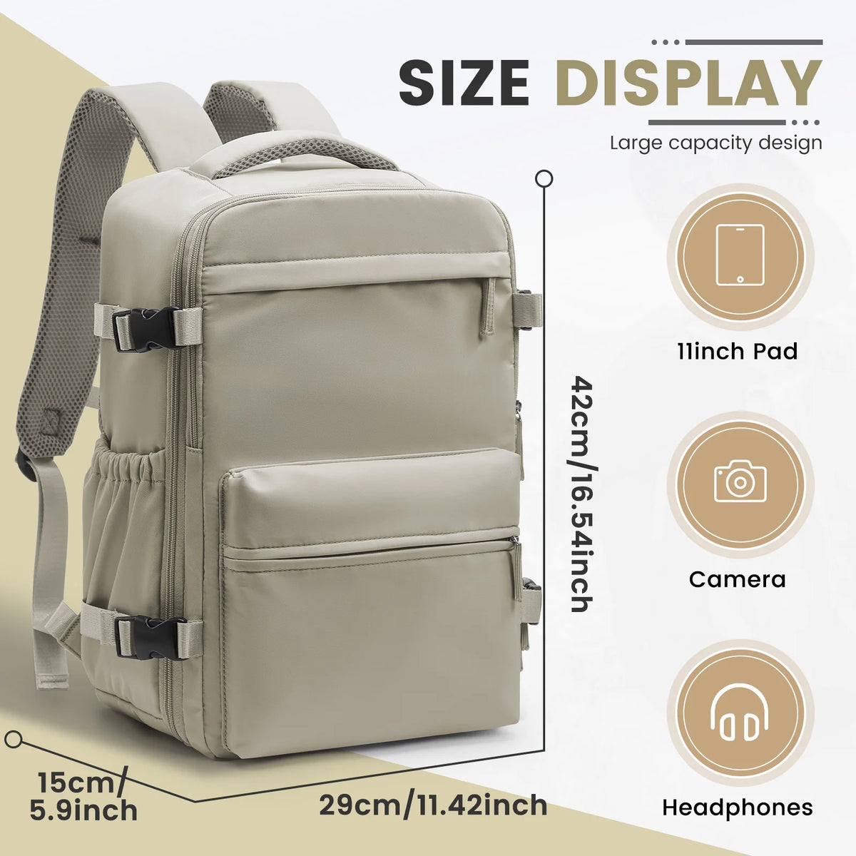 Travel Compression Backpack with Vacuum Storage
