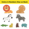 Wooden Animal Jigsaw Puzzles for Toddlers – Set of 6