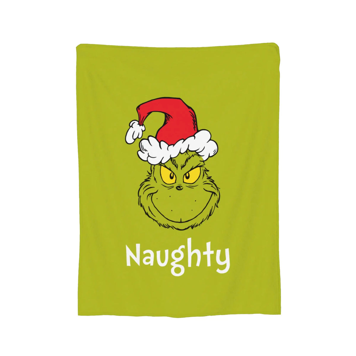 Grinch-Themed Coral Fleece Throw Blanket