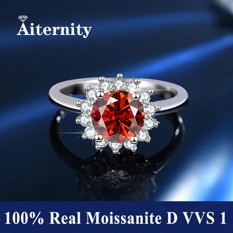 Adjustable Moissanite Ring with Tension Setting