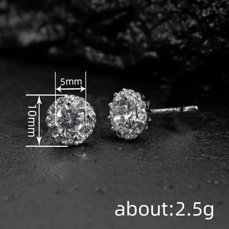Pendientes de Aro con Zirconia Cúbica