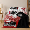 Ghost Face Horror Character Flannel Throw Blanket