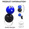 A blue and black billiard ball style car start button cover with a number sticker and double-sided glue.