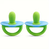 Silicone Teether Ring with Massage Dots for Soothing Gums