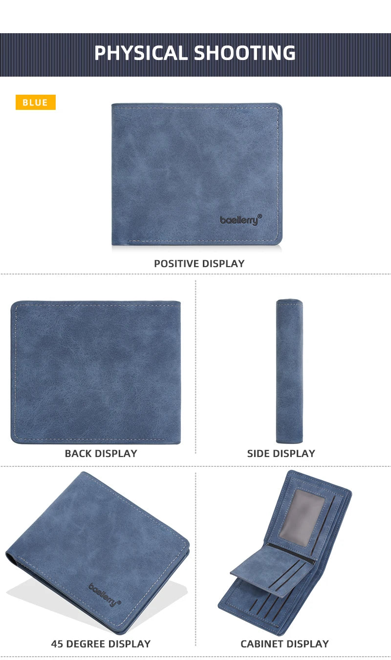 Minimalist Card Holder Wallet for Men with Multiple Slots