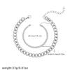 14K Gold-Plated Stainless Steel Cuban Link Anklet
