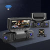 360° Quad Camera Dash Cam with Wi-Fi, Night Vision & Parking Monitor