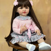 Lifelike Reborn Baby Girl Doll with Soft Silicone Body