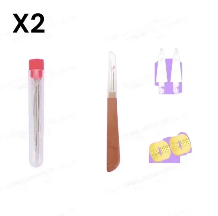 Complete Hand Sewing Tool Kit with Large-Eye Needles