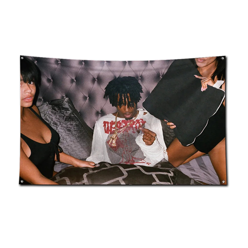 Playboi Carti Music Flag - Vibrant Polyester Banner for Wall Art & Outdoor Decoration