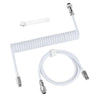 Coiled USB-C Cable for Mechanical Keyboards with Aviator Connector