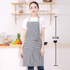 Striped Kitchen & Work Apron with Adjustable Neck Strap