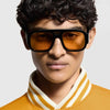 Retro Square Leopard Print Sunglasses for Women