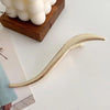 Gold S-Shaped Metal Hair Claw