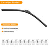 Universal Beam-Style Windshield Wiper Blades (Pair)