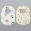 Soft Cotton Baby Bibs with Waterproof Backing – Set of 2