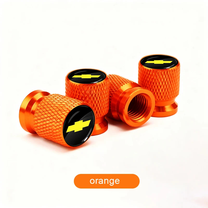 Aluminum Tire Valve Caps for Chevrolet Trucks & SUVs
