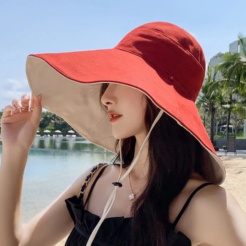 Reversible UPF 50+ Wide Brim Sun Hat