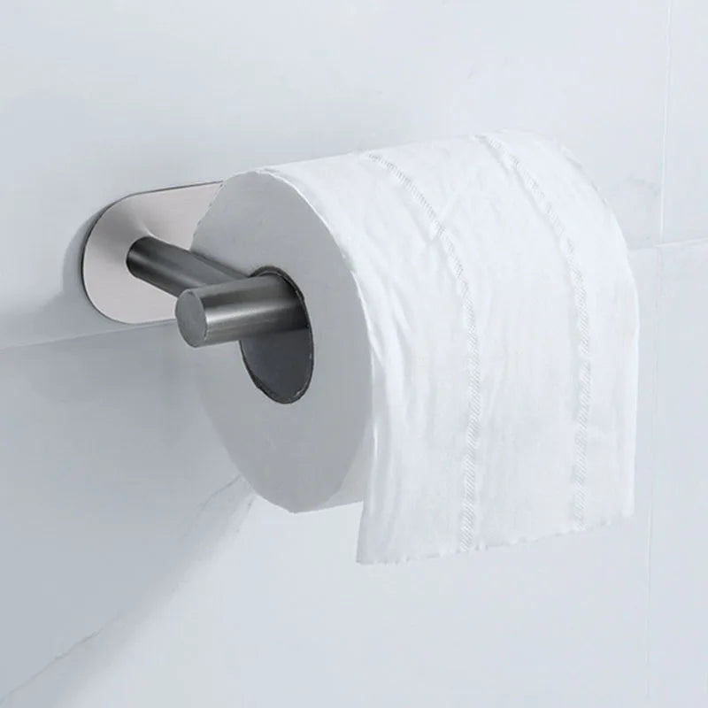 Stainless Steel Self-Adhesive Toilet Paper Holder