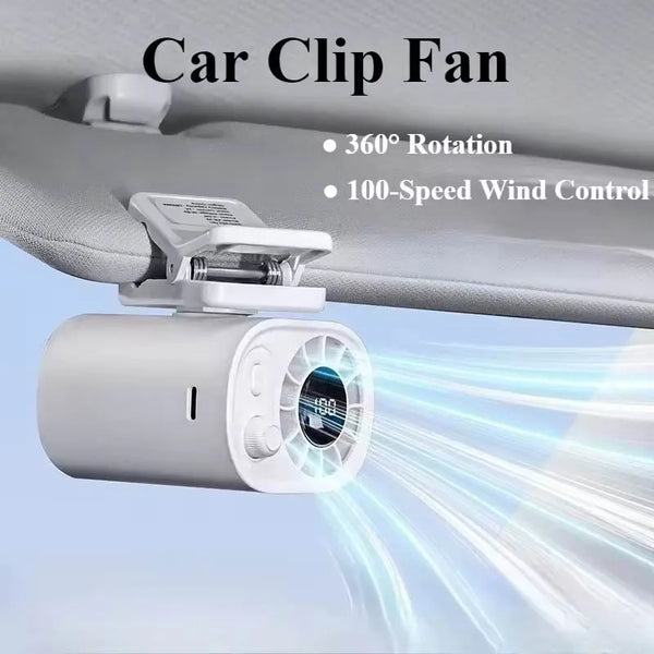 Portable Rechargeable Clip-On Fan